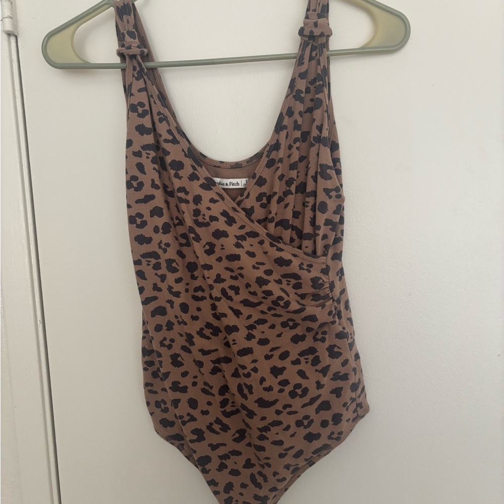 Women's A&F Leopard bodysuit